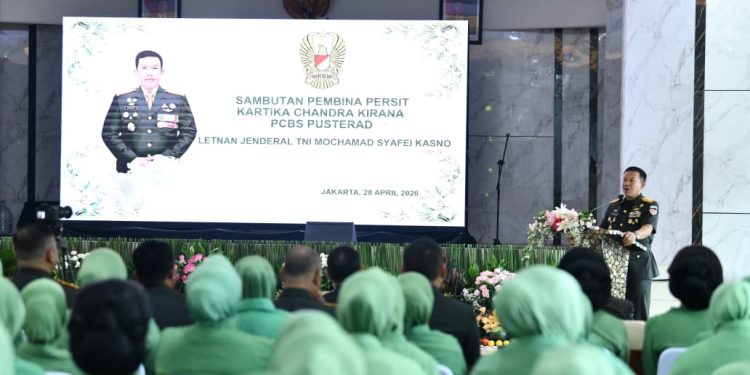 Danpusterad Bersama Ketua Persit KCK Pusterad Hadiri Peringatan HUT ke-80 Persit KCK