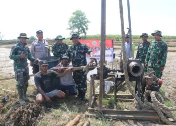Wadan Satgas TMMD Reguler ke-128 Tinjau Pembangunan Sumur Bor untuk Lahan Pertanian, Pastikan Ketersediaan Air bagi Petani