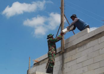 TMMD Reguler ke-128 Kodim Pati: TNI dan Warga Desa Godo Kompak Percepat Renovasi RTLH