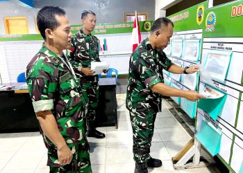 Wadan Satgas TMMD Reguler ke-128 Tinjau Posko TMMD, Pastikan Kesiapan dan Kelancaran Kegiatan