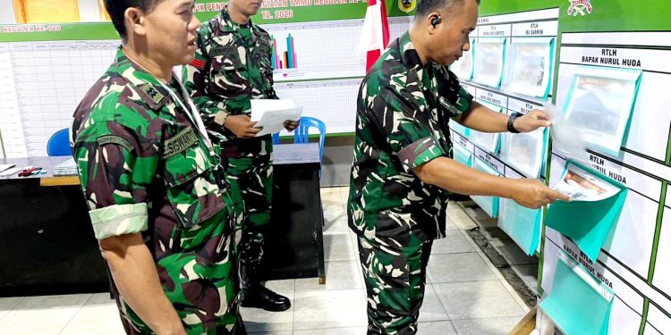 Wadan Satgas TMMD Reguler ke-128 Tinjau Posko TMMD, Pastikan Kesiapan dan Kelancaran Kegiatan