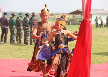 Penampilan Seni Barong RKWB Meriahkan Penutupan TMMD Reguler Ke-128 Kodim Pati
